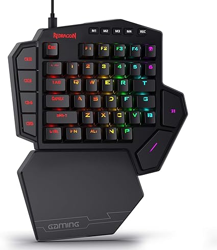 Redragon K585 DITI Wired One-Handed RGB Mechanical Gaming Keyboard